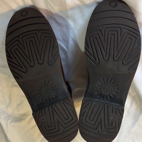 UGG Women’s Rea Leather Boots, Chocolate - Picture 4 of 7